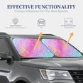 thumbnail image 4 of Fotbe Fun Rainbow Pink 2-Piece Car Windshield Sun Shade | Sun Blocker for Car Windshield | Foldable Automotive Interior Accessories for Sun Protection-Medium, 4 of 7