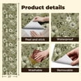 thumbnail image 4 of Peel and Stick Wallpaper Contact Paper Sage Green Floral Boho Vintage French Country Victorian Flowers Leaves Self Adhesive and Removable 23.6in x 118in, 4 of 8