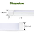 thumbnail image 7 of 4FT 120W LED Shop Light Linkable, 13000lm(400w Equivalent), 5000K Utility Shop Lights for Garages, Workshops, Basements, Hanging or FlushMount, with Power Cord and Pull Chain, ETL, 2 Pack, 7 of 7