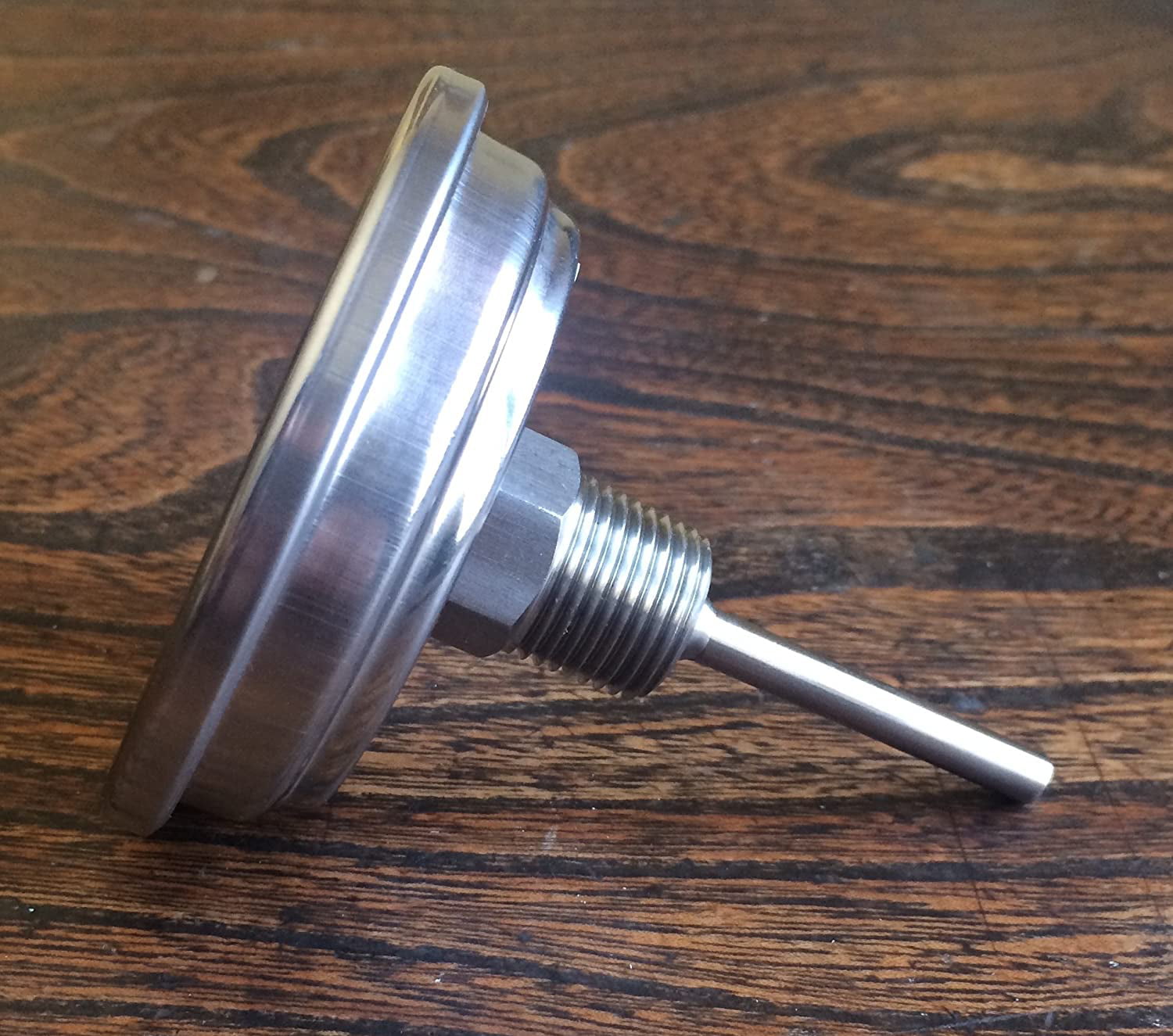 1/2" NPT Threaded Stainless Steel Thermometer for a Moonshine Still Condenser 