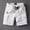 White, variant on WIZUTIZ Men's Spring Cotton Cargo Shorts – Casual Fashionable Beach Shorts for Summer Clothing No Back Pocket