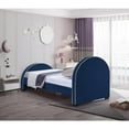 thumbnail image 4 of Meridian Furniture Brody Navy Velvet Twin Bed, 4 of 7