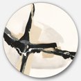 thumbnail image 1 of Designart 'Creamy Tan Form II' Art Mural Cercle en Métal - Disque de 36, 1 of 5
