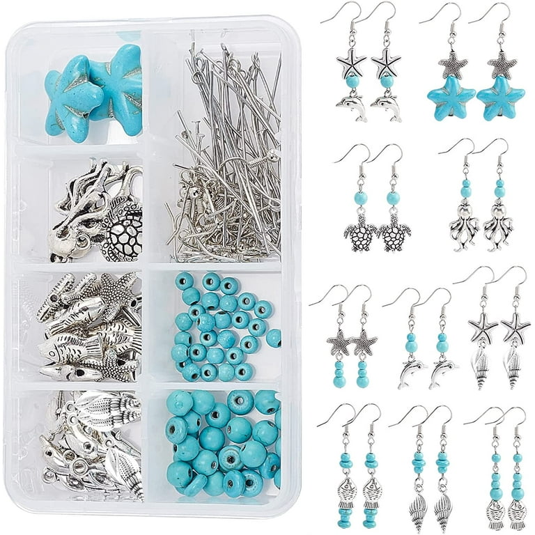 Shop SUNNYCLUE 1 Box DIY Make 10 Pairs Trinity Knot Earring Making Starter  Kit Tibetan Style Celtic Knot Links Charms Heart Pendant Turquoise Beads  Findings for Women Adults DIY Earring Jewellery Making