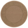 thumbnail image 3 of Safavieh Courtyard Justine Bordered Indoor/Outdoor Area Rug, Natural/Gold, 7'10" x 7'10" Round, 3 of 11