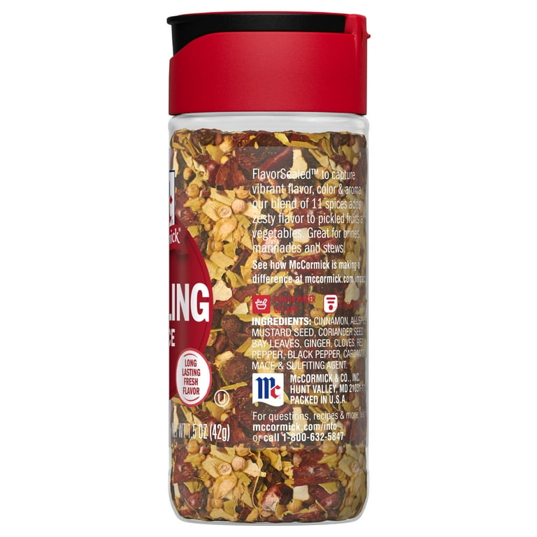 McCormick Kosher Mixed Pickling Spice 1.5 oz Bottle