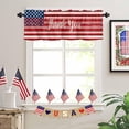 thumbnail image 3 of Independence Day Valance Curtains American Flag Patriotic Stars July 4th Patriotic Curtain Soldiers Red Stripes Kitchen Curtain Window Treatment Valances for Independence Day, Memorial Day 54x18 Inch, 3 of 6