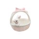 thumbnail image 5 of Canasta de Pascua de conejo de cerámica Cuencos de conejo de porcelana Mini estatua Centro de mesa 12cmx12cmx13.5cm, 5 of 9