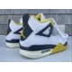 thumbnail image 3 of N I-K-E A i r-Jor-dan 4 Retro Vivid Sulfur White Sneakers AQ9129-101 Women's Size 8, 3 of 6