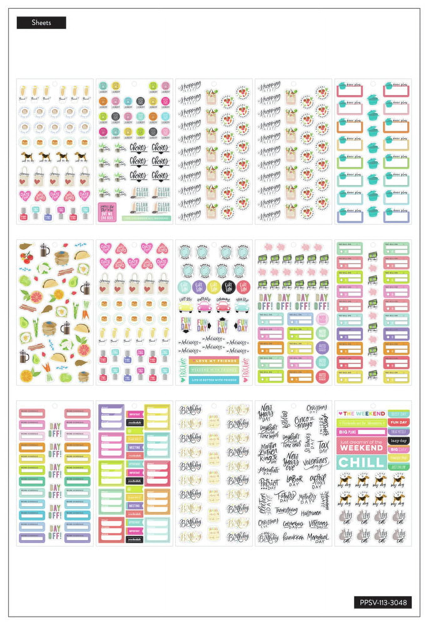 Happy Planner Sticker Value Pack-Planner Essentials, 1009/Pkg