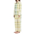 thumbnail image 2 of joogoo Pajamas Set for Women Tie Dye Checkered Long Sleeve Pjs Loungewear L, 2 of 7