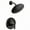 Matte Black, variant on Moen T2842EPBL Glyde Shower Only System with Eco-Performance Rainshower Showerhead Without Valve, Matte Black