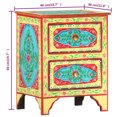 thumbnail image 4 of vidaXL Hand Painted bedside Cabinet 40x30x50 cm Solid Mango Wood, 4 of 5