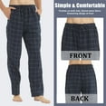 thumbnail image 7 of YUSHOW Men's Flannel Pajama Pants with Pockets, Cotton Soft Plaid Loungewear, Size 2XL, 7 of 7