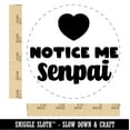 thumbnail image 2 of Notice Me Senpai Anime Manga Self-Inking Rubber Stamp Ink Stamper - Pink Ink - Large 1-1/2 Inch, 2 of 7