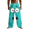 thumbnail image 2 of Dolkfu Drawstring Pants for Men Athletic Sweatpants Graphic Funny Holiday Mens Trousers M, 2 of 5