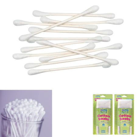 1100 Ct Cotton Swabs Double Tipped Applicator Q Tip Clean Ear Wax Makeup (Best Way To Clean Ears Without Q Tips)