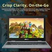 ASUS Chromebook 11.6 Intel Celeron N3350, 4GB RAM, 32GB eMMC, Intel UHD Graphics, Chrome OS, Gray