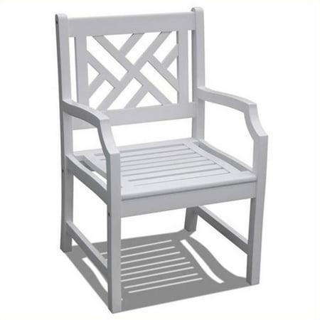 Bradley Outdoor Wood Arm Chair