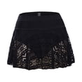 thumbnail image 5 of Dyfzdhu Swim Shorts Women Lace Crochet Skirted Bikini Bottom Swimsuit Short Skort Swimdress Black, 5 of 7