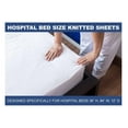thumbnail image 3 of 2 Pack - Fitted Hospital Bed Sheets, Soft Knitted Jersey Knit Sheet, 36"x84"x16", 3 of 3