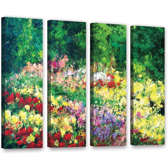 ArtWall Allan Friedlander "Forest Garden" 4-Piece Gallery-wrapped Canvas Set