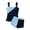 ZA Navy, variant on Girls Tankini Set Hawaiian Print Swim Pants Conservative Separate Swimsuit for Kids Beach Sand Black 10 Years-11 Years