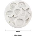 thumbnail image 4 of DIY criaturas marinas Concha estrella de mar Shell moldes de silicona decoración de pasteles Fondant pastel caramelo creativo concha de Chocolate molde para hornear, 4 of 5