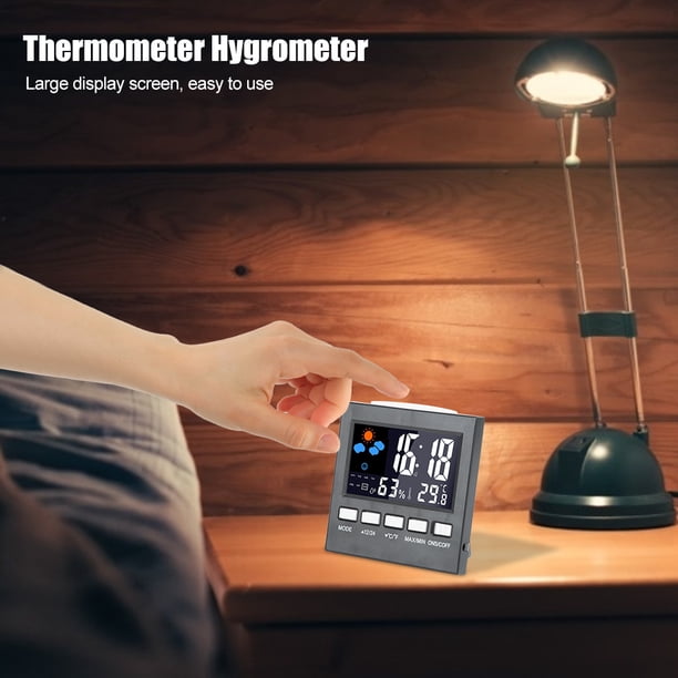 Termómetro higrómetro digital, termómetro higrómetro digital para el hogar, medidor de temperatura y humedad, medidor de temperatura y humedad, diseño a prueba de futuro