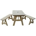 thumbnail image 6 of Yellow Pine Traditional Picnic Table with 2 Benches, 6 of 21