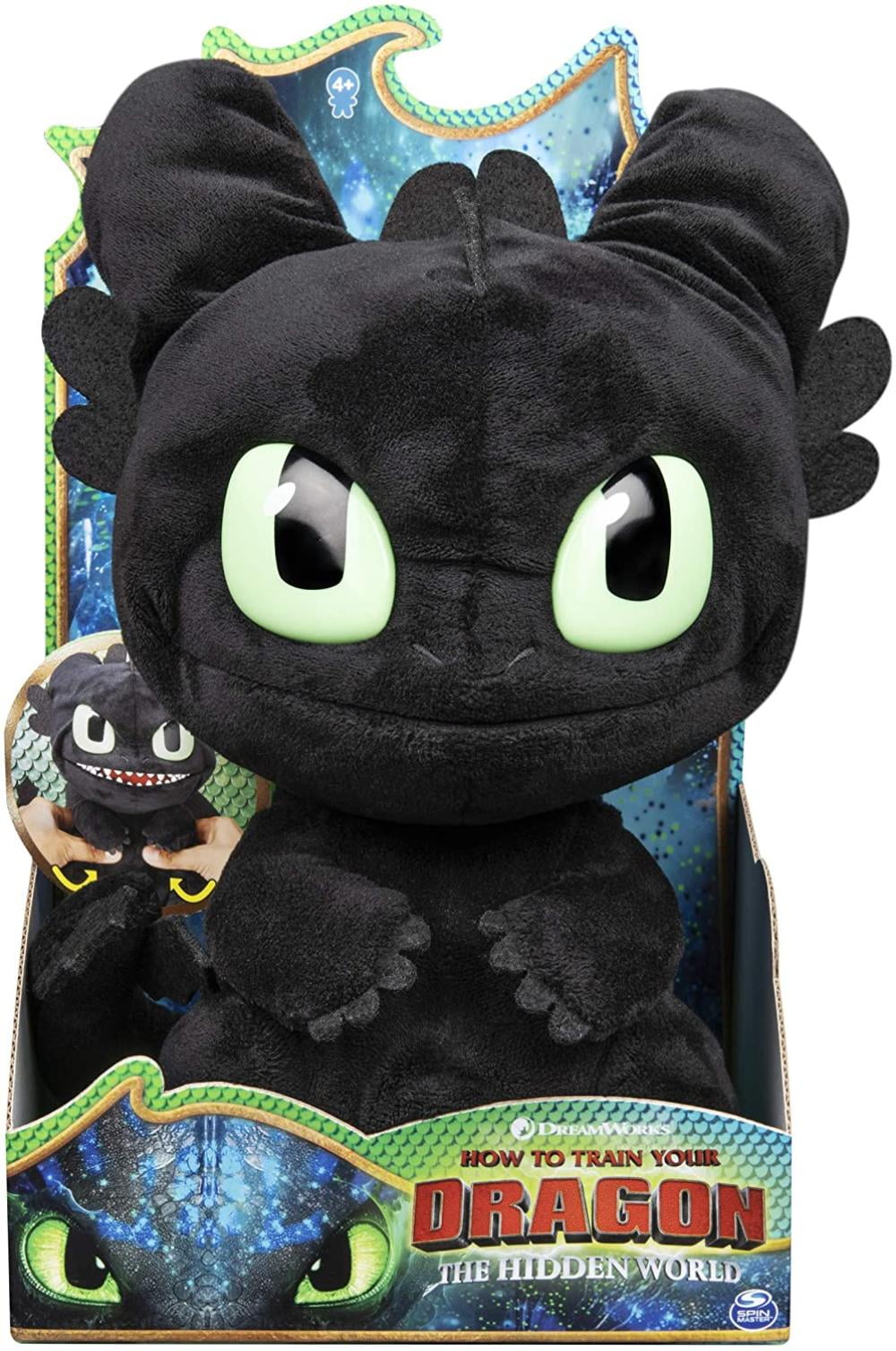 DreamWorks Dragons Squeeze Growl Toothless 10inch Plush Dragon With Sounds for for sale online 