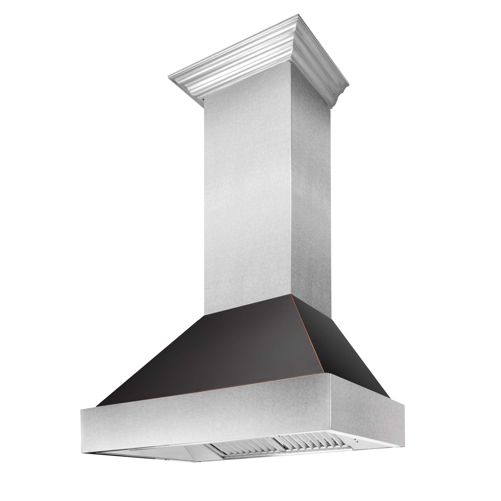 ZLine 8654ORB36 Snow Finish Range Hood With Oil Rubbed Bronze Shell