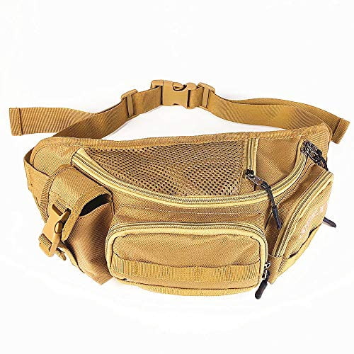 Fishing Bag Portable Outdoor Fishing Tackle Bags Multiple Waist Bag Fanny Pack Metal Detecting Bag