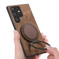 thumbnail image 5 of For Samsung Galaxy S24 Ultra Phone Case with Rotating Kickstand Stress Relief Retro Leather Back Cov, 5 of 5
