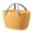 Yellow, variant on Storage Baskets,Garden Basket,Collapsible Handle Plastic Harvest Basket -8*6.7*6IN Rectangular Garden Storage Basket for Picking(Orange)