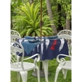 thumbnail image 4 of Outdoor Tablecloth with Umbrella Hole Zipper American Flag Round Tablecloth 60" Waterproof Outside Table Cloth US Flag Baseball Stars Navy Blue Patio Table Cover Tablecloths for Picnic Party, 4 of 8