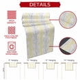 thumbnail image 5 of Yellow Gray Short Table Runner 60 Inches Long,Pastoral Botanical Branch Aesthetics Cotton Linen Table Runners Dresser Scarves,Fabric Tabletop Scarf Furniture Cover for Home Dinner Party Decor 13"x60", 5 of 8
