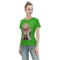 thumbnail image 4 of T-Shirt Basique à Manches Courtes pour Femmes Demon Slayer Lame Temple Ganlu Mili, 4 of 6