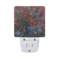 thumbnail image 5 of Yayeee LED Plug in Night Light for The Home with Auto Dusk to Dawn Light Sensors, 2 Pack, Orange Vibrant Flowers, 5 of 6