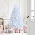 thumbnail image 3 of Costway 7ft White Iridescent Tinsel Artificial?Christmas Tree w/1156 Branch Tips, 3 of 10