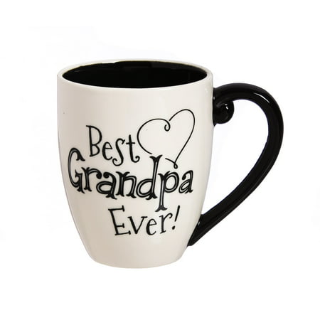 Cypress Home Best Grandpa Ever Ceramic Coffee Mug, 18