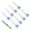 Blue, variant on NANMELX 9 Pieces Duvet Grips Double Sided Velvets Bed Sheet Clamps Comforter Holders