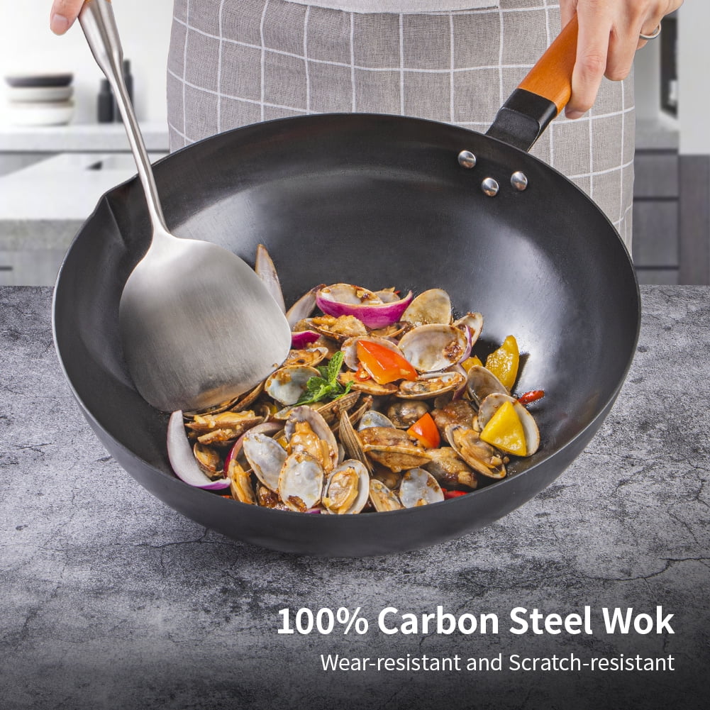 12.5 in Carbon Steel Wok