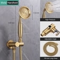 thumbnail image 5 of Retro Complete Shower System With Rough-In Valve With 9 Inches Rain Shower Head, 5 of 11