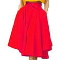 thumbnail image 3 of Femmes Taille Haute Évasée Plissée Longue Robe Maxi Jupe Jupe Évasée Jupe, 3 of 5