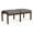 Gray, variant on Lenox Wood Reception Waiting Room 18" 2-Seat Bench / Walnut Wood / Black