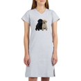 thumbnail image 1 of CafePress - Black And White Labrador Puppies. Women's Nightshi - Women's Nightshirt, 1 of 1