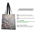thumbnail image 2 of Canvas Tote Bag for Women Girls Design Print Colorful Assortment Of Flowers Tote, 2 of 8
