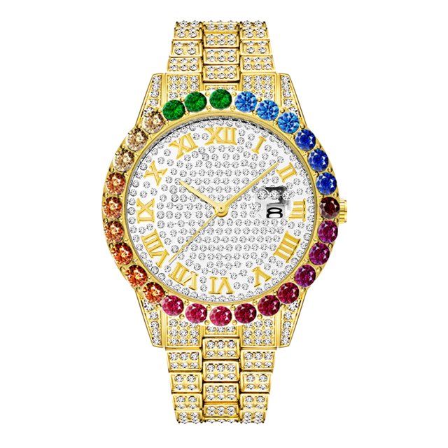Reloj de pulsera de acero inoxidable con reloj de cuarzo informal para mujer popular a la moda Wmkox8yii gfajkfgbkjabf1284