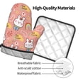 thumbnail image 4 of Vsdgher Rabbit So Cute Oven Mitts and Pot Holders 2 pcs Set,High Heat Resistant Kitchen Oven Glove for Baking and Cooking, 4 of 7